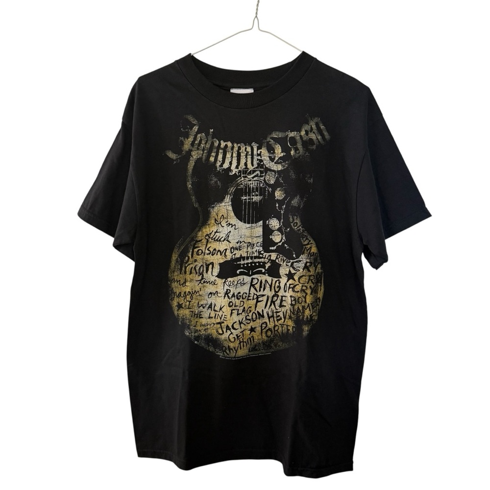 Johnny Cash Official Songs Men’s Graphic T-Shirt Sz Black Vintage